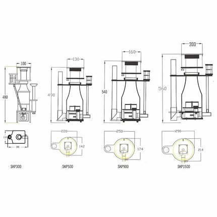 Aqua Ocean Skimmer Pro – Espumador Profesional para Acuarios Marinos