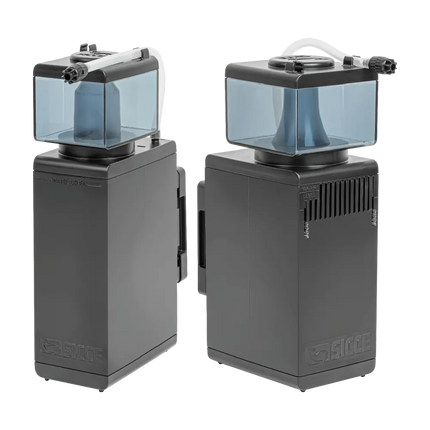 Skimmer interno Sicce Shark instalado en acuario marino, compacto y eficiente