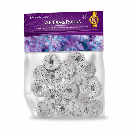 AquaForest Frag Rocks para fijar y cultivar corales en acuarios marinos. Material seguro e inerte, ideal para fragmentos de LPS, SPS y corales blandos.