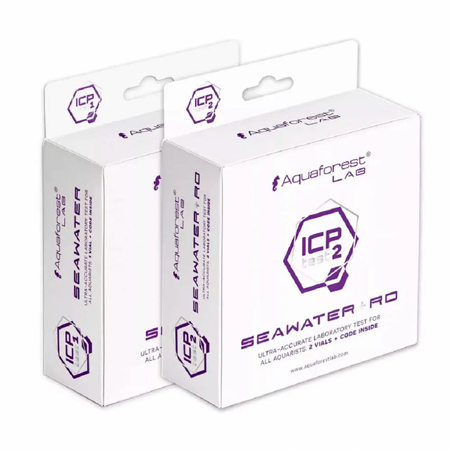 Kit de análisis Aquaforest ICP MarinLab 2 para acuarios marinos con tubos de muestra e instrucciones

