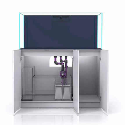 Nyos Opus G2 440 Slim Line – Acuario marino premium de 440 litros con diseño sin tirantes y sump completo