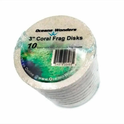 Bases Ocean Wonders Agrocrete para esquejes de coral. Favorecen crecimiento y colonización rápida en acuarios marinos.