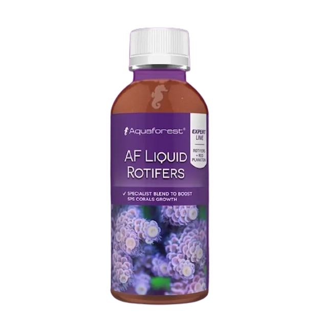 Botella de Aquaforest Liquid Rotifers 200 ml – alimento líquido de zooplancton para corales marinos en acuario reef