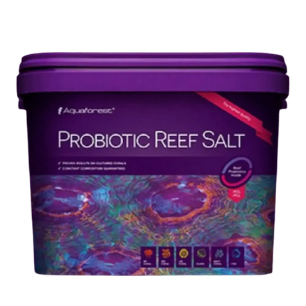Cubo de Aquaforest Probiotic Reef Salt con probióticos para acuarios marinos y arrecifes
