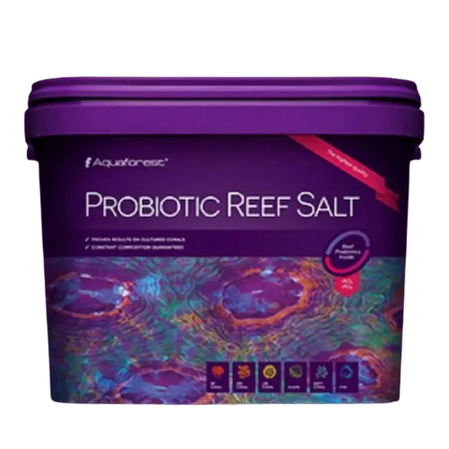 Cubo de Aquaforest Probiotic Reef Salt con probióticos para acuarios marinos y arrecifes

