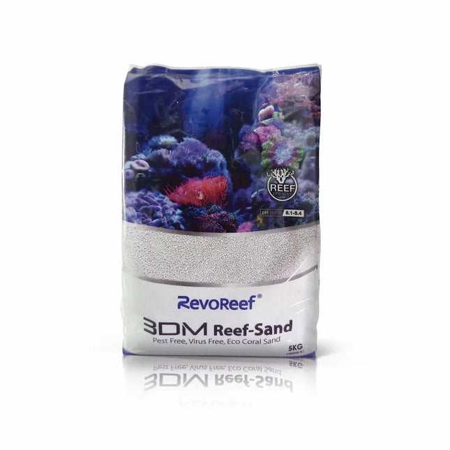 Saco de 5 kg de Revoreef 3DM Reef-Sand Arena de Coral Ecológica con grano de 3,5 mm para acuarios marinos

