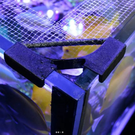 Bananaquarium FishGuard red protectora anti-saltos para acuarios sin tapa con borde transparente