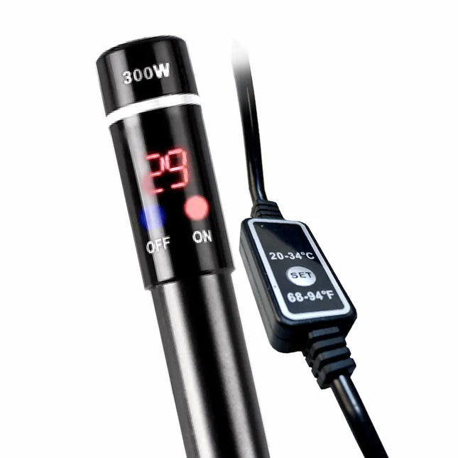 Calentador de titanio Blue Heater para acuarios, diseño irrompible y resistente a la corrosión.