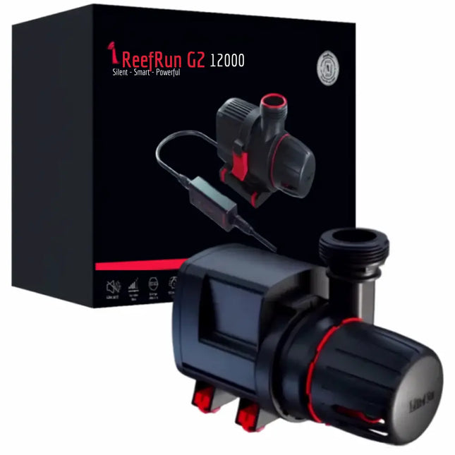 Bomba de circulación Red Sea ReefRun G2 con salida giratoria de 180° y controlador de flujo integrado.