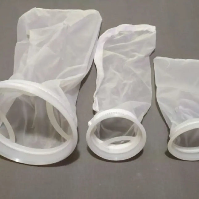 Filtro de calcetín de nylon de 10 cm de diámetro y 25 cm de largo, lavable y reutilizable para acuarios con sump.

