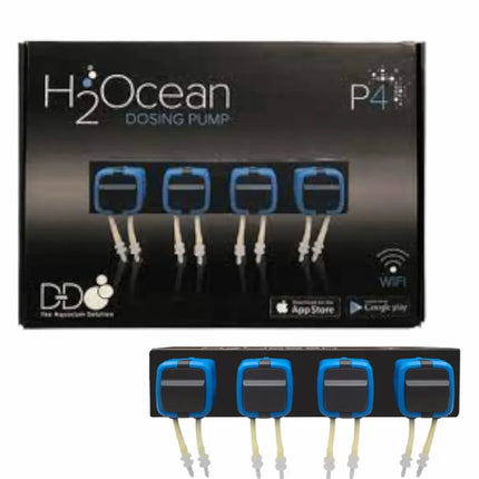 Bomba dosificadora D-D H2Ocean DDP4 con cuatro canales independientes, control inteligente por app y cabezales intercambiables.