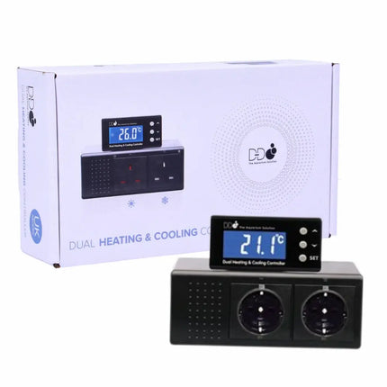 D‑D Dual Heating & Cooling Controller – controlador de temperatura dual para acuario marino con pantalla digital