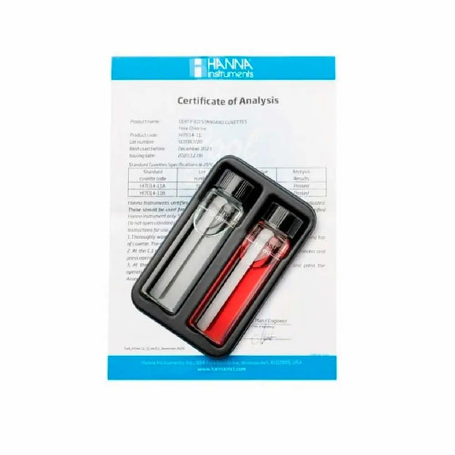 Solución de verificación Hanna Instruments para calibración de medidores de pH, EC o TDS en acuarios y análisis de agua

