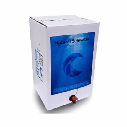 Garrafa de Natural Sea Water 20 litros lista para usar en acuarios marinos y de arrecife.