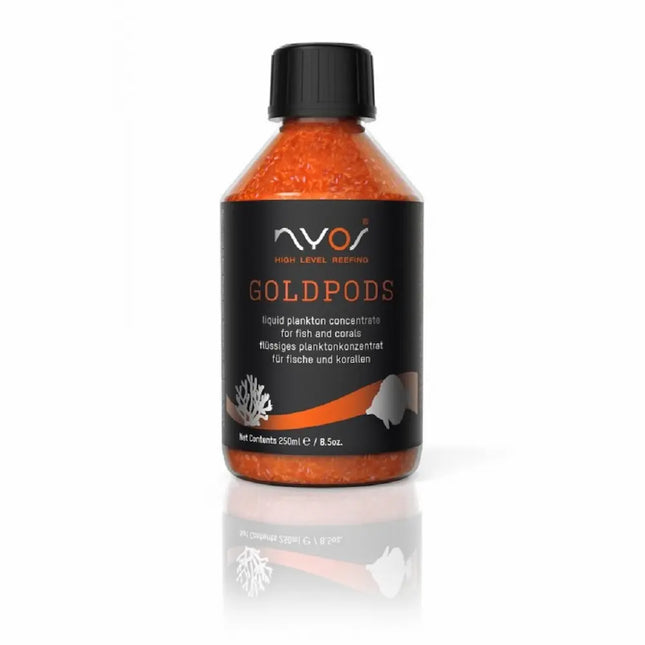 Nyos Goldpods 250 ml – concentrado líquido de copépodos para peces delicados y corales LPS