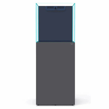 Acuario Nyos Opus G2 200 Slim Line con vidrio ultra claro, sump integrado y mueble Slim Line elegante.