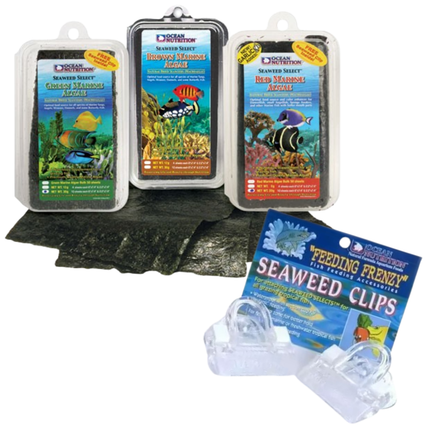 Pack Algas Marinas con algas Ocean Nutrition y pinzas sujeta algas