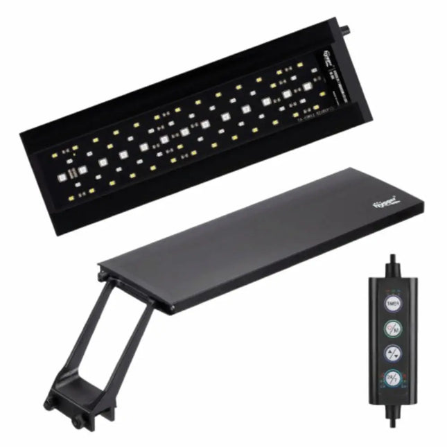 Pantalla LED Hygger HG990 de 22 W para acuario marino con soporte de pinza e iluminación regulable