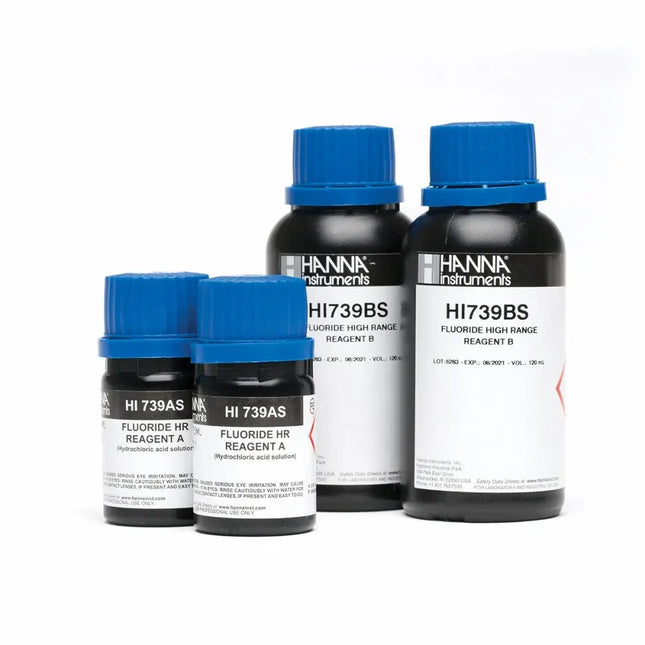 Reactivos Hanna HI739 para análisis de fluoruros en agua con fotómetro Checker HC – pack de 25 sobres

