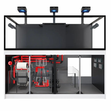 Acuario Red Sea REEFER MAX 750 G3 con ReefLED, ReefMat, Slide Out Control Panel 60 y Utility Basket.