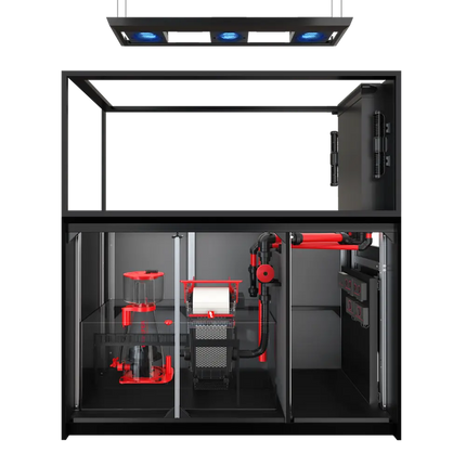 Red Sea REEFER MAX Peninsula S-700 G3 — acuario marino península de 705 L con vidrio ultra claro, mueble de aluminio y equipamiento completo ReefBeat.