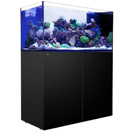 Red Sea REEFER Peninsula 500 G3 — acuario marino península de 519 L con vidrio ultra claro y sump refugium-ready.