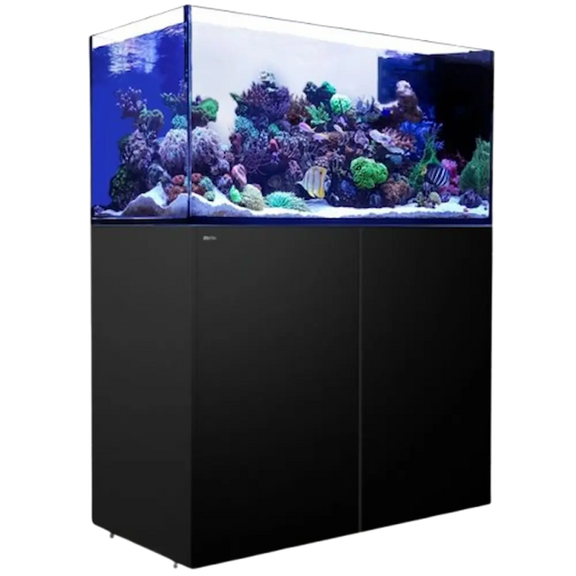 Red Sea REEFER Peninsula 500 G3 — acuario marino península de 519 L con vidrio ultra claro y sump refugium-ready.
