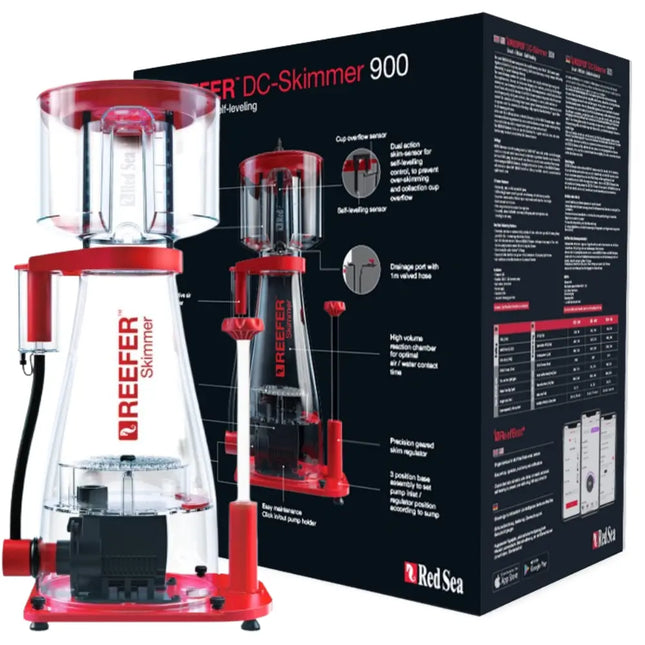 Skimmer Red Sea REEFER RSK-900 – modelo REEF-SPEC® con bomba PSK y cuerpo cónico profesional.