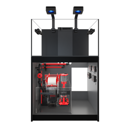 Acuario Red Sea REEFER MAX 300 G3 de 300 L con equipamiento completo: ReefLED, ReefWave, ReefMat, skimmer DC, bomba ReefRun y control ReefBeat.