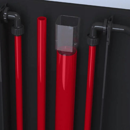 Tuberías Red Sea con doble bajada y doble salida. 