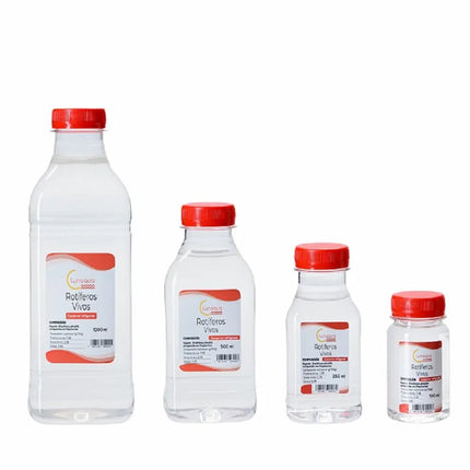 Rotíferos vivos Brachionus plicatilis en botella – alimento para corales e invertebrados marinos