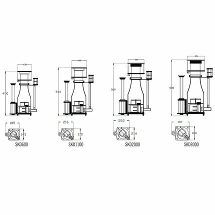 Aqua Ocean Smart DC – Espumador de Proteínas Silencioso y Eficiente para Acuarios Marinos