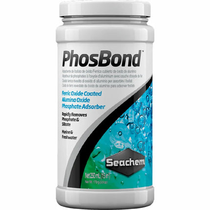 Seachem PhosBond – medio antifosfato disponible en varios formatos para acuario marino reef