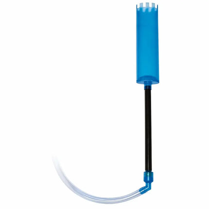 Sifón aspirador multiusos para acuarios, con bomba manual y tubo transparente para limpiar el fondo y cambiar el agua fácilmente.