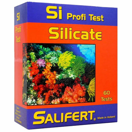 Kit Salifert Test de Silicato (Si) para acuarios con reactivos y escala de colores

