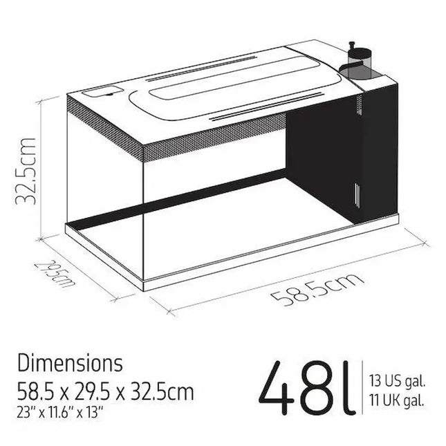Kit acuario marino TMC First Wave 48 litros, 58,5x29,5x32,5 cms 