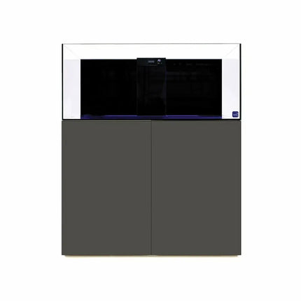 Acuario marino TMC Reef Habitat 120 PRO de 270 litros con sump y mueble de aluminio color gris metálico