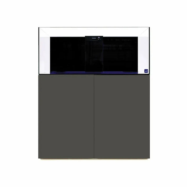 Acuario marino TMC Reef Habitat 120 PRO de 270 litros con sump y mueble de aluminio color gris metálico