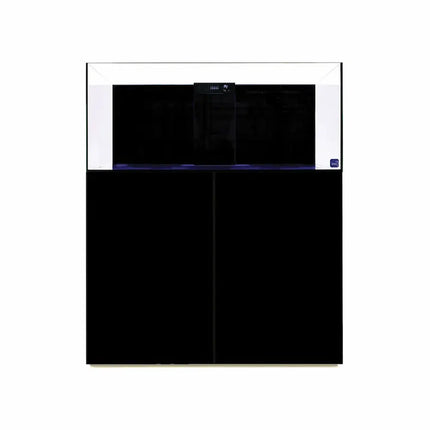 Acuario marino TMC Reef Habitat 120 PRO de 270 litros con sump y mueble de aluminio color Negro brillante