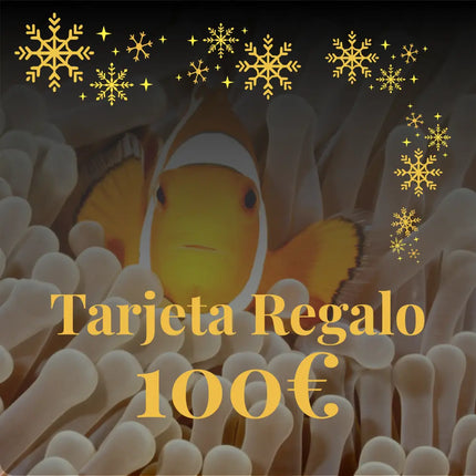 Tarjeta regalo Jufor de 100 euros con diseño navideño elegante.