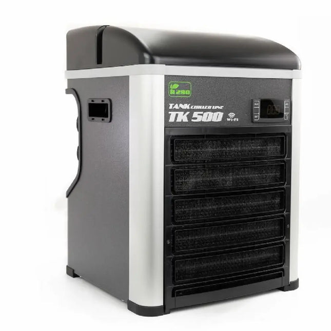 Enfriador de acuario TECO TK 500 con cuerpo compacto y diseño moderno