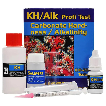 Kit Test de Alcalinidad kH Salifert para medición precisa en acuarios marinos y de agua dulce
