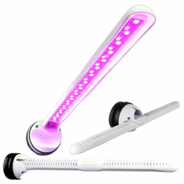 Pantalla LED Tunze LED Marine Eco Chic Refugium con 9 LEDs y soporte ajustable para acuarios marinos y cultivo de macroalgas.