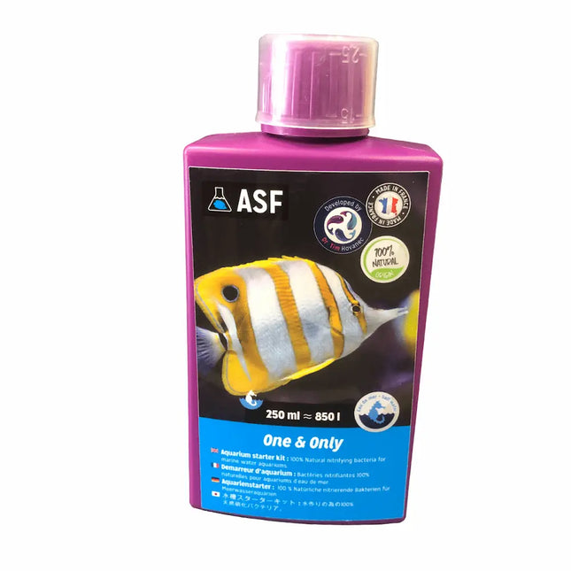 ASF One & Only Agua Salada 250 ml bacterias vivas para ciclado biológico en acuarios marinos
