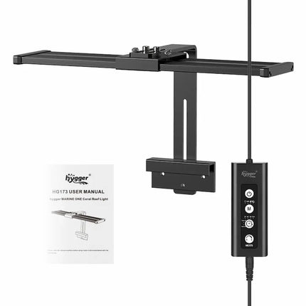 Pantalla LED Hygger Marine One Coral Reef Light para acuario marino con iluminación azul y UV para corales