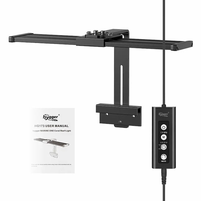 Pantalla LED Hygger Marine One Coral Reef Light para acuario marino con iluminación azul y UV para corales
