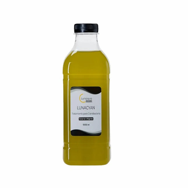 Botella de Lunacian, tratamiento natural contra la cianobacteria en acuarios marinos.