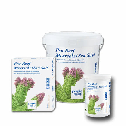 Bolsa de Tropic Marin Pro Reef Meersalz para acuarios marinos y arrecifes—sal premium de disolución rápida

