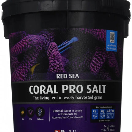 Bolsa de Sal Red Sea Coral Pro para acuarios de arrecife con diseño de corales y logo de Red Sea










