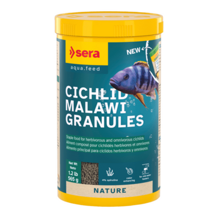 Sera Cichlid Malawi Granules - Alimento en Grano para Cíclidos Herbívoros